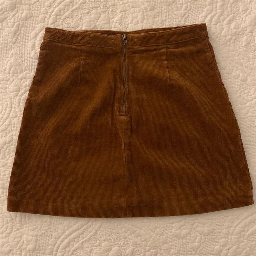 zip up corduroy forever 21 skirt